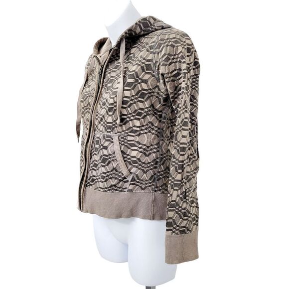 Y2K Elwood Grey Funny Pattern Hoodie Jacket Size: XS - Picture 2 of 8